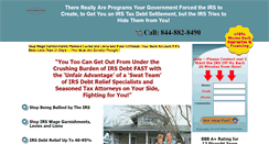 Desktop Screenshot of irsdebt-relief.com